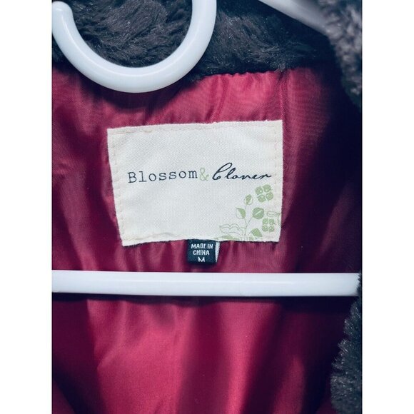 Blossom & Clover Women’s Faux Fur Outer Shell Vest Coats Jacket Brown Size M - Picture 7 of 9